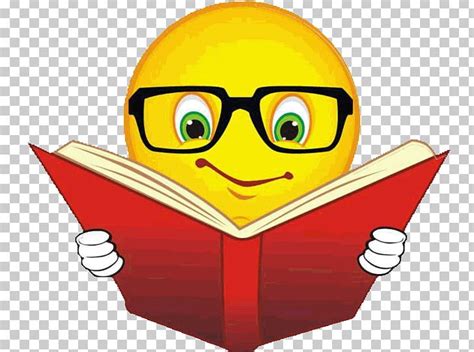 Emoticon Reading Book Emoji Smiley Png Clipart Book Book Discussion