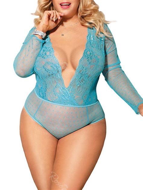 50 Off Plus Size Low Cut Backless Teddy Rosegal