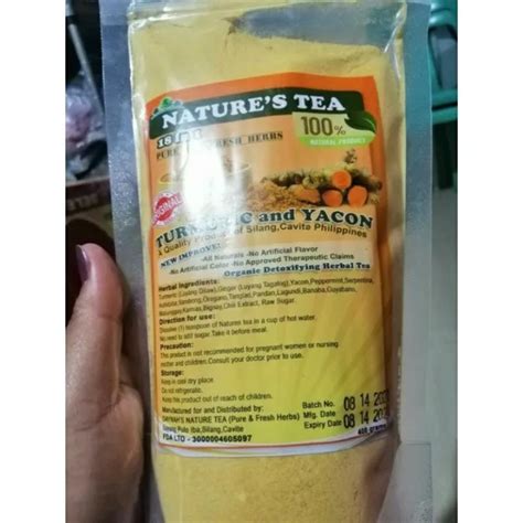 Playback Natures Tea Turmeric And Yacon Herbal Tea In Lazada PH
