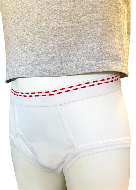 Tiger Underwear All White Mens Double Seat Mid Rise Brief Etsy