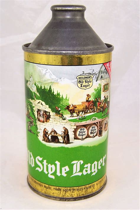 Lot Detail Old Style Lager Dncmt 4 Alc Cone Top Beer Can