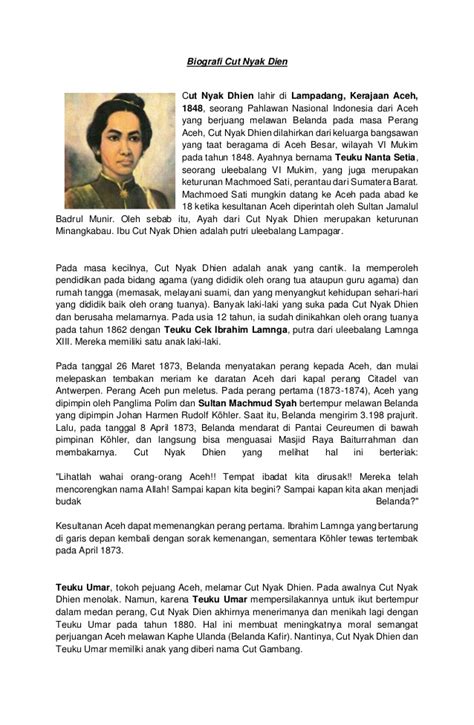 Biografi Tokoh Pahlawan Indonesia Singkat Riset