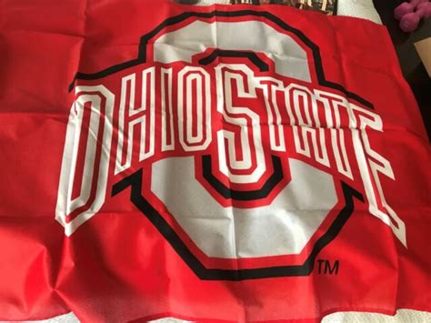 Ohio State University Flag 56 X 34 Nylon Ebay