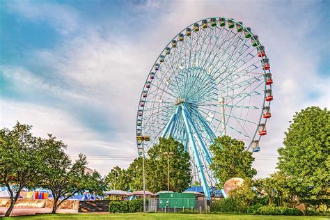 Dallas Texas Star Ferris Wheel At Fair Park Photograph By Gregory