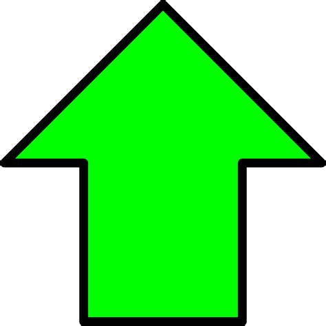 Green Up Arrow Png Transparent Background Free Download 27164