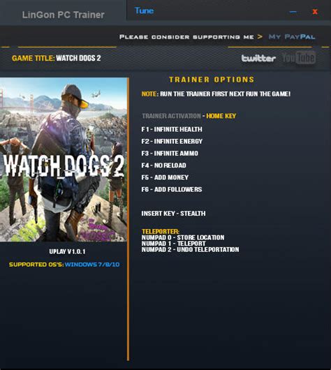 Watch Dogs 2 Trainer 9 V101 Lingon Download Cheats Codes Trainers