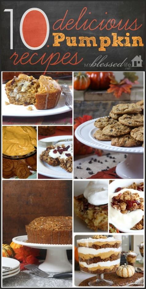 10 delicious pumpkin recipes my blessed life™