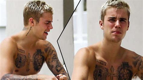 Justin Bieber Goes Shirtless After Gym Shows Off Calvin Klein Boxers