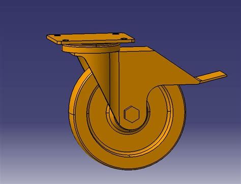 1142 Caster Wheel Cad Model Dwg Drawing Thousands Of Free Cad Blocks