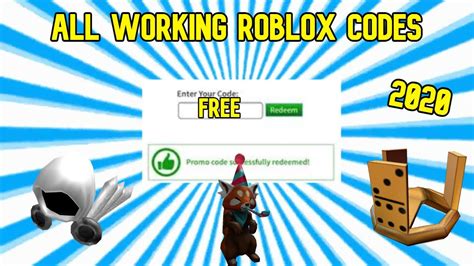 All Working Roblox Promo Codes December 2020 Youtube