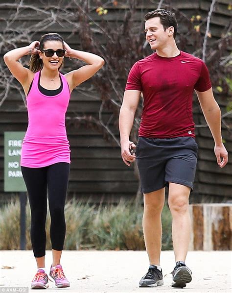 Lea Michele Shows Off Flexibility On Hike With Jonathan Groff Daily