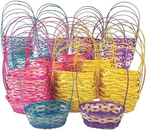 Bulk Ombre Bamboo Baskets 72ct For Easter Party Supplies