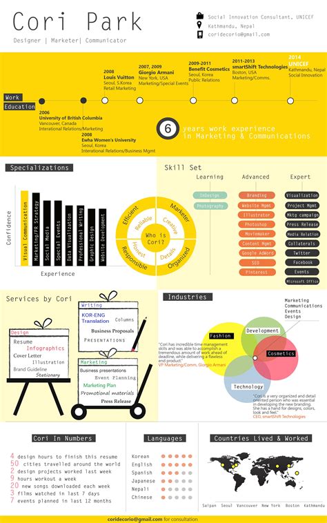 My First Designed Infographic Resume Infographic Resume Resume