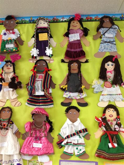 6 super singable english songs for preschoolers with accompanying activities. Multicultural dolls. I had my preschool parents do this at ...