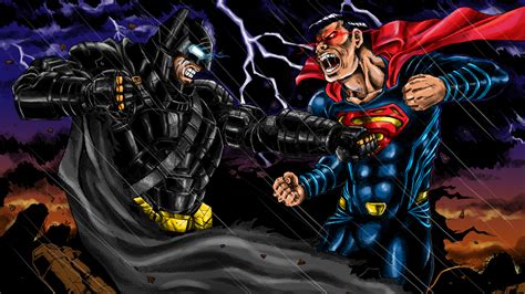 1600x900 Batman V Superman Fan Art Illustration 1600x900 Resolution Hd