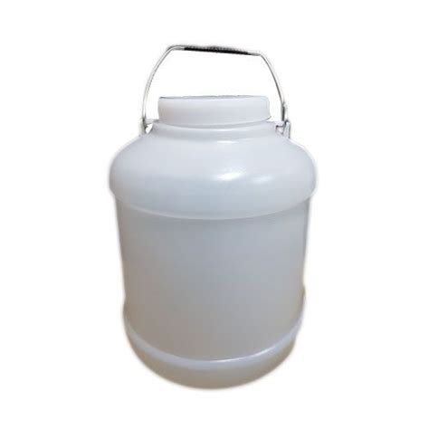 White Round 5 Litre Plastic Hdpe Container Rs 35 Piece Ecoplast Id