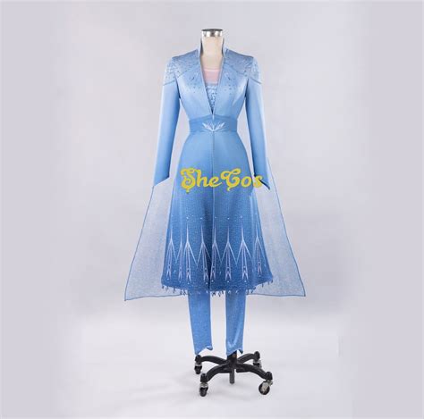 Frozen 2 Anna Elsa Costume Adult Frozen 2 Elsa Cosplay Dress Etsy