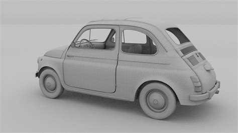 Fiat Nuova 500 1957 Rev 3d Model In Classic Cars 3dexport