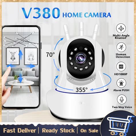 V380 Pro Cctv Camera 1080p Wireless With Audio Wifi Connect To Cellphon
