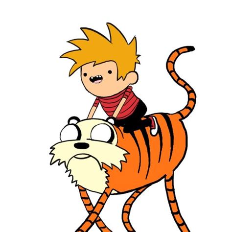 Calvin And Hobbes In Adventure Time Form Adventure Time Crossover