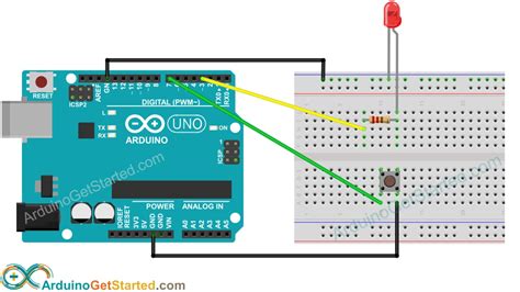 Arduino Push Button Diagram