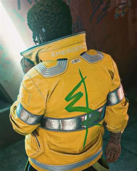 David Martinez Cosplay Costumes Yellow Luminous Coat Anime Cyberpunk
