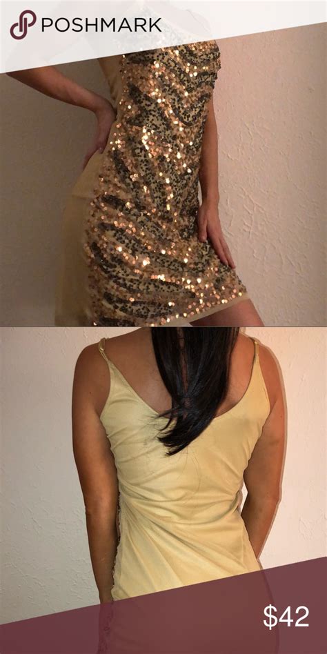 sequin gold silver dress nightwear sz s dresses silver dress gold sequins