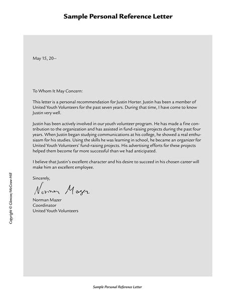 Personal Recommendation Letter 10 Examples Format Pdf
