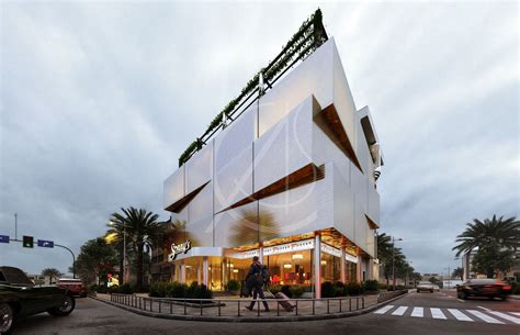 Five Floor Modern Commercial Building Design With A Bold Minimal Façade