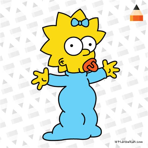 How To Draw Maggie Simpson Drawingforall Net