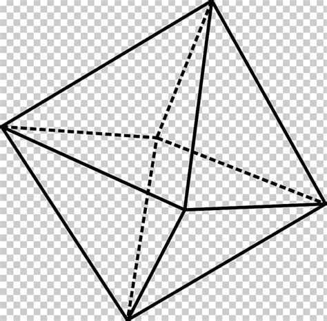 Octahedron Octahedral Molecular Geometry Png Clipart Angle Area