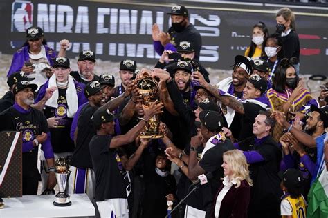 La Lakers Win 2020 Nba Championship Lebron James Nba Finals Mvp