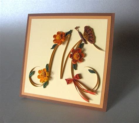 In the samples shown, i've cut my quilling. Letter M - quilled | Quilling | Pinterest