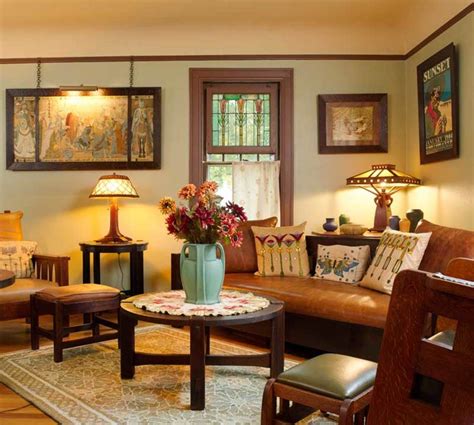 The Arts And Crafts Room Inspired Design For Vintage And New Craftsman Interior Arts And Crafts