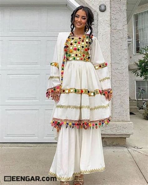 Spring White Afghan Dress Seengar Fashion Kıyafet