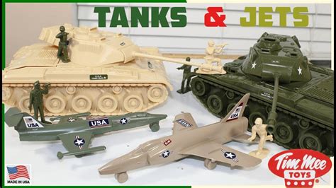 Father And Son Unboxing Tim Mee Plastic Army Tanks And Jets And Toy