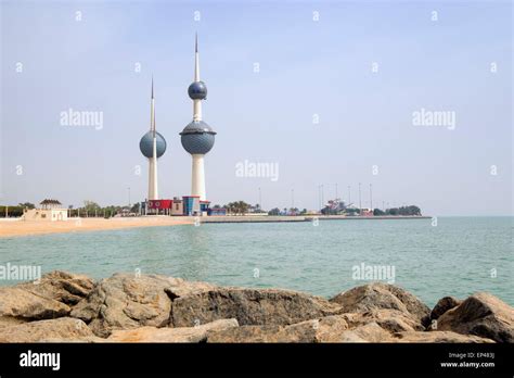 Kuwait Towers In Kuwait City Kuwait Stock Photo Alamy