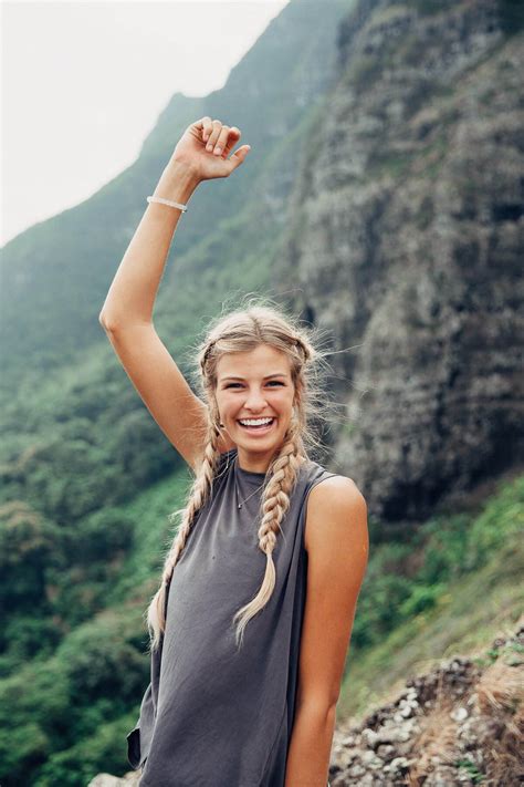 Take Your Hair On A Hike Day Hiking Hair Barefoot Blonde Hair Styles