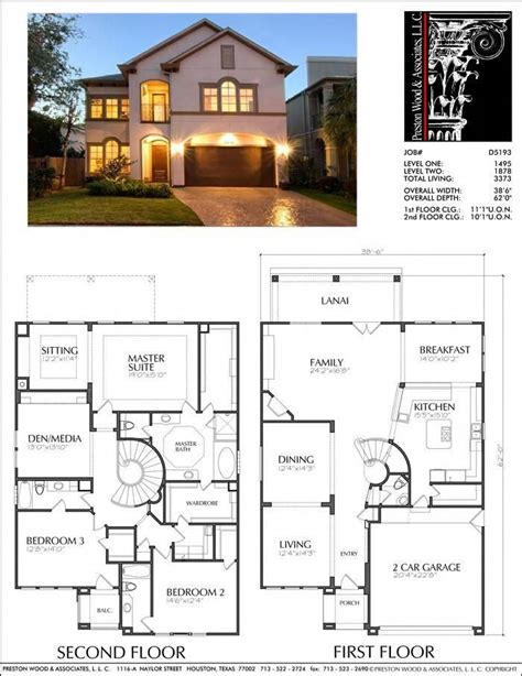 Contemporary Two Story House Plan With Upstairs Master And Laundry