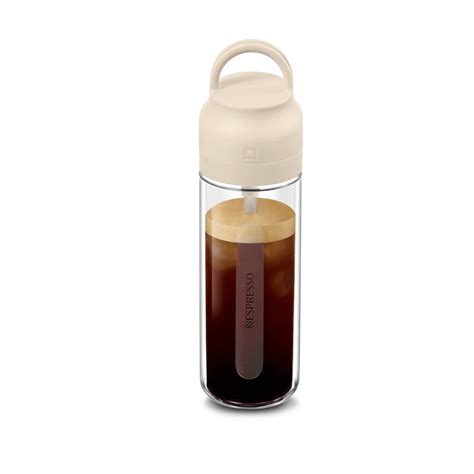 Nespresso Beige Tan Ml Nomad Iced Large Coffee Mug Cup Tumbler