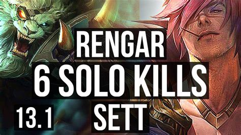 Rengar Vs Sett Top M Mastery Games Solo Kills Kr