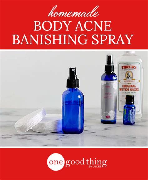 Banish Back Acne With This Simple Homemade Spray One Good Thing By