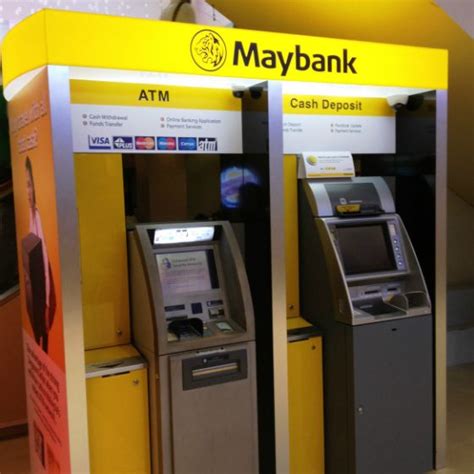 Cash deposit machines are available in bank branches or at atm outlets. Maybank ATM | IMM