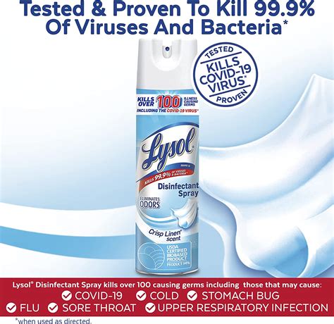 Buy Lysol Disinfectant Spray Sanitizing And Antibacterial Spray For Disinfecting And