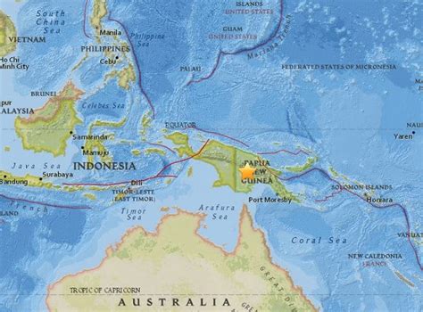 Major 75 Magnitude Earthquake Strikes Papua New Guinea Inquirer News
