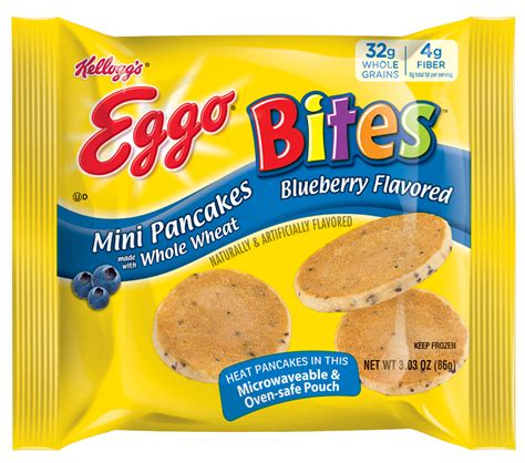 Kelloggs Eggo Bites Mini Pancakes Blueberry Mini