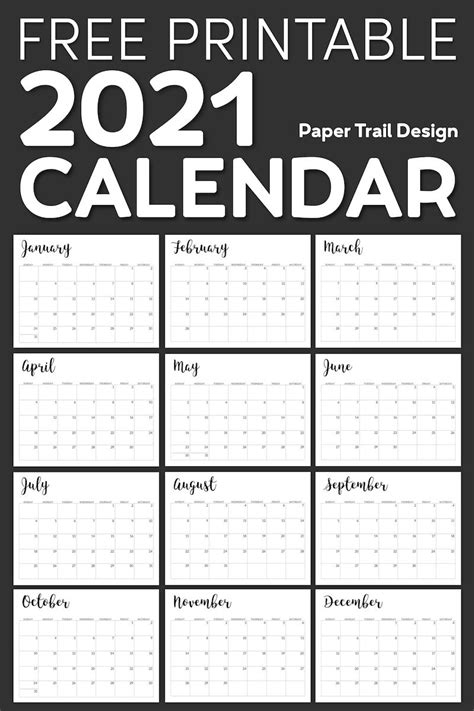 Kid Friendly 2021 Blank Calendar Templates Example Calendar Printable