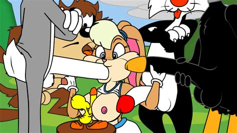 Rule 34 Blowbang Blowjob Bugs Bunny Commission Commission Art Daffy Duck Fellatio Gangbang