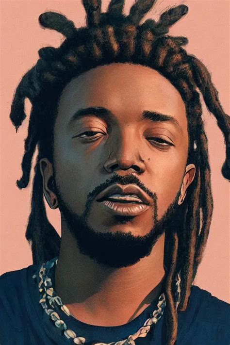 Portrait Of Kendrick Lamar With Dreads Staring Stable Diffusion OpenArt