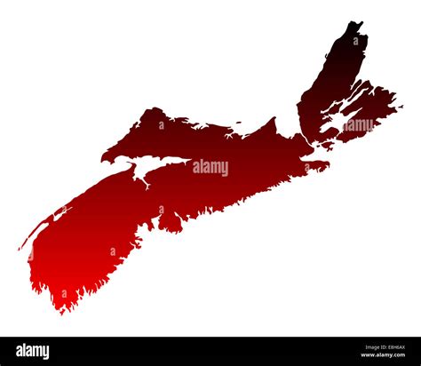 Nova Scotia Map Cut Out Stock Images And Pictures Alamy